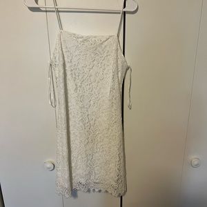 white lace dress
